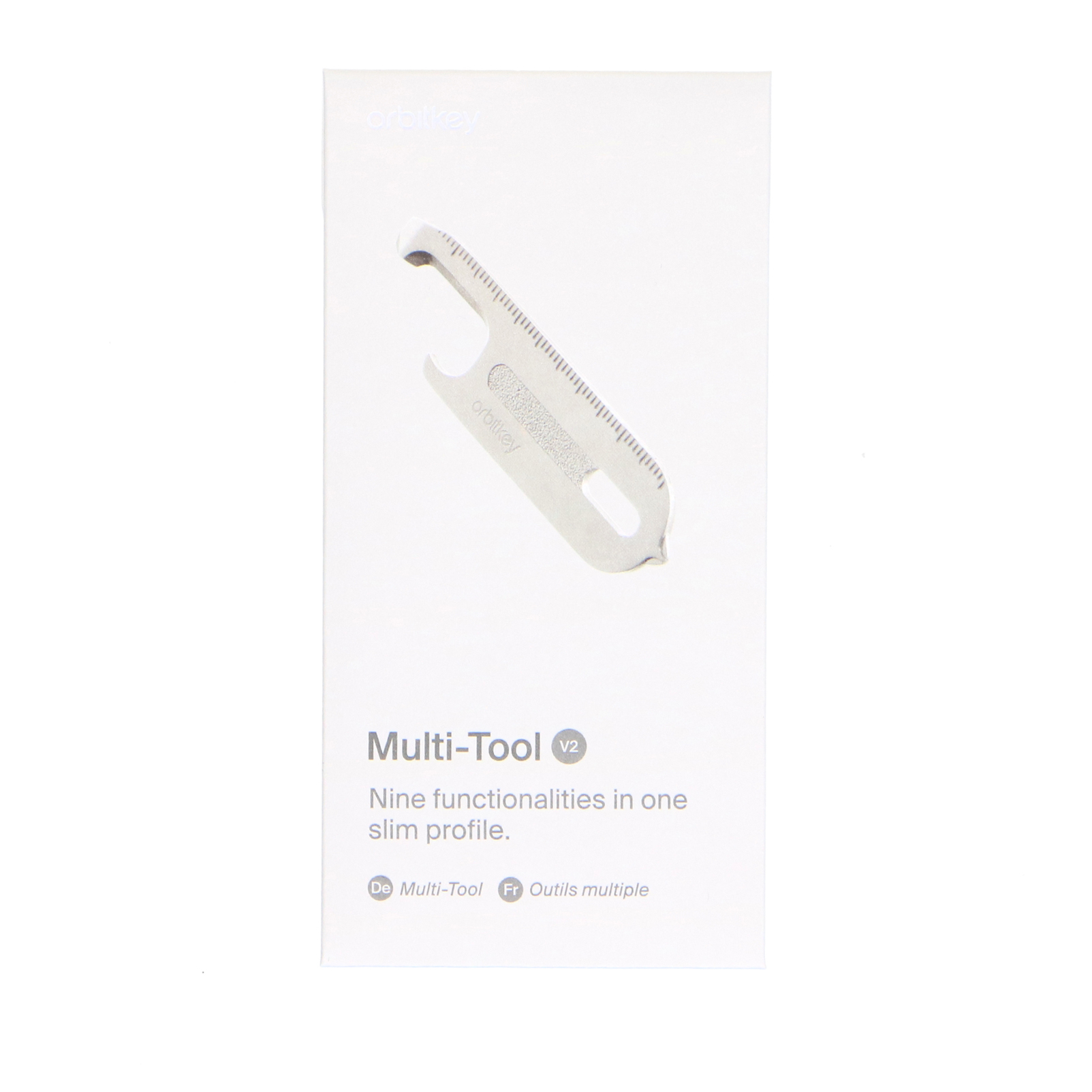Zilveren stalen multifunctionele Orbitkey sleutelhanger