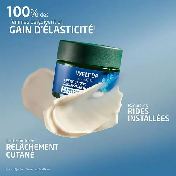 Creme de dia redensificador orgânico Weleda Blue Gentian & Edelweiss 40ml