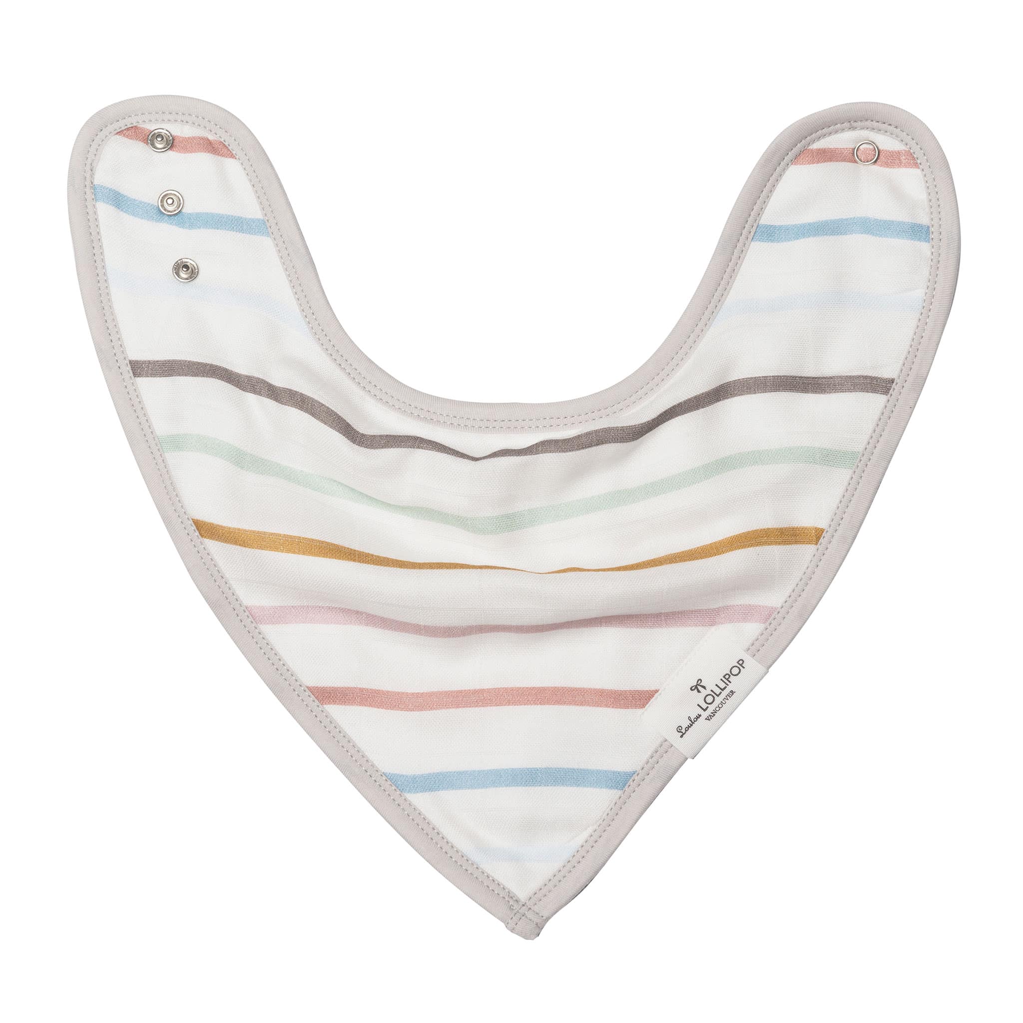 Loulou Lollipop Bavoirs Bandana Mousseline Paquet de 2 - Encre