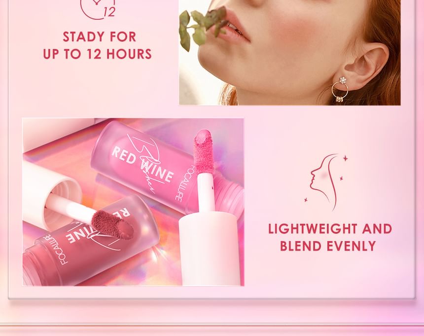 FOCALLURE - HANGOVER Red Wine Blusher - 4 kleuren
