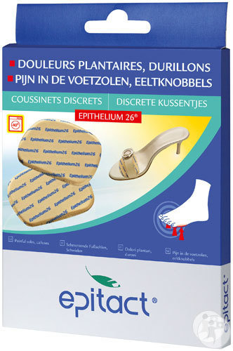 Epitact Coussinets Douleurs Plantaires Durillons Discrets A L'Epithélium Taille Unique 1 Paire