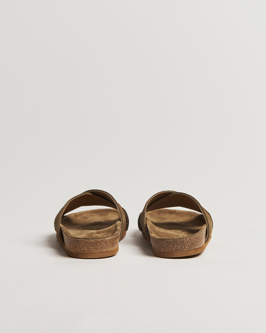 Myrqvist Solvik Sandals Moss Green Suede