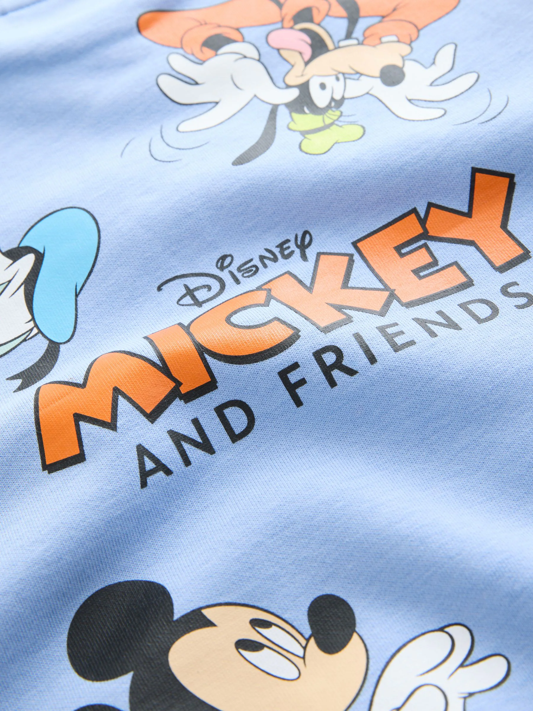 Blauw - Mickey Mouse sweatshirt met ronde hals (3mnd-8jr)