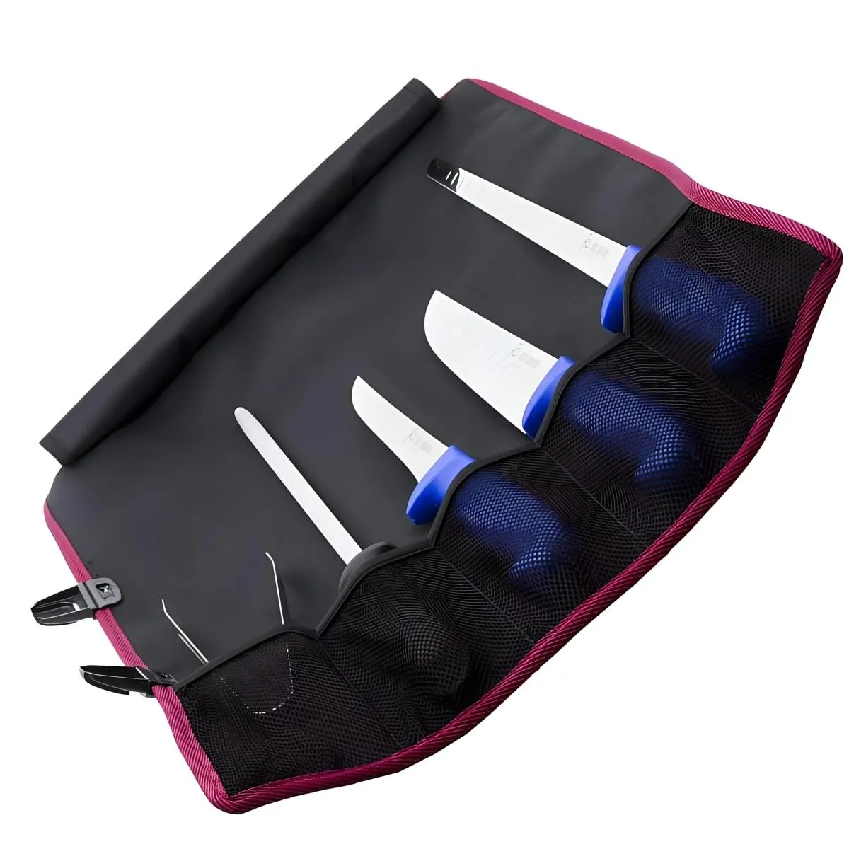 Visiodirect Trousse de couteaux professionnelle - 5 pièces - Noir