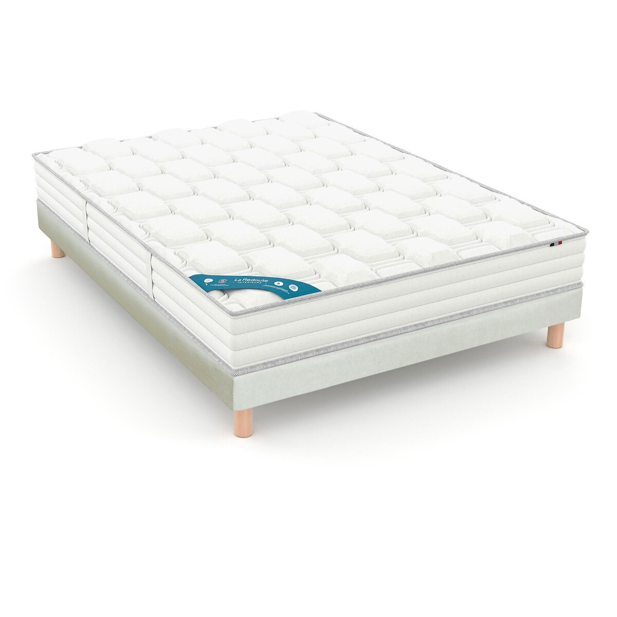 LA REDOUTE INTERIEURS<br>Colchão firme de 580 molas + conjunto base
