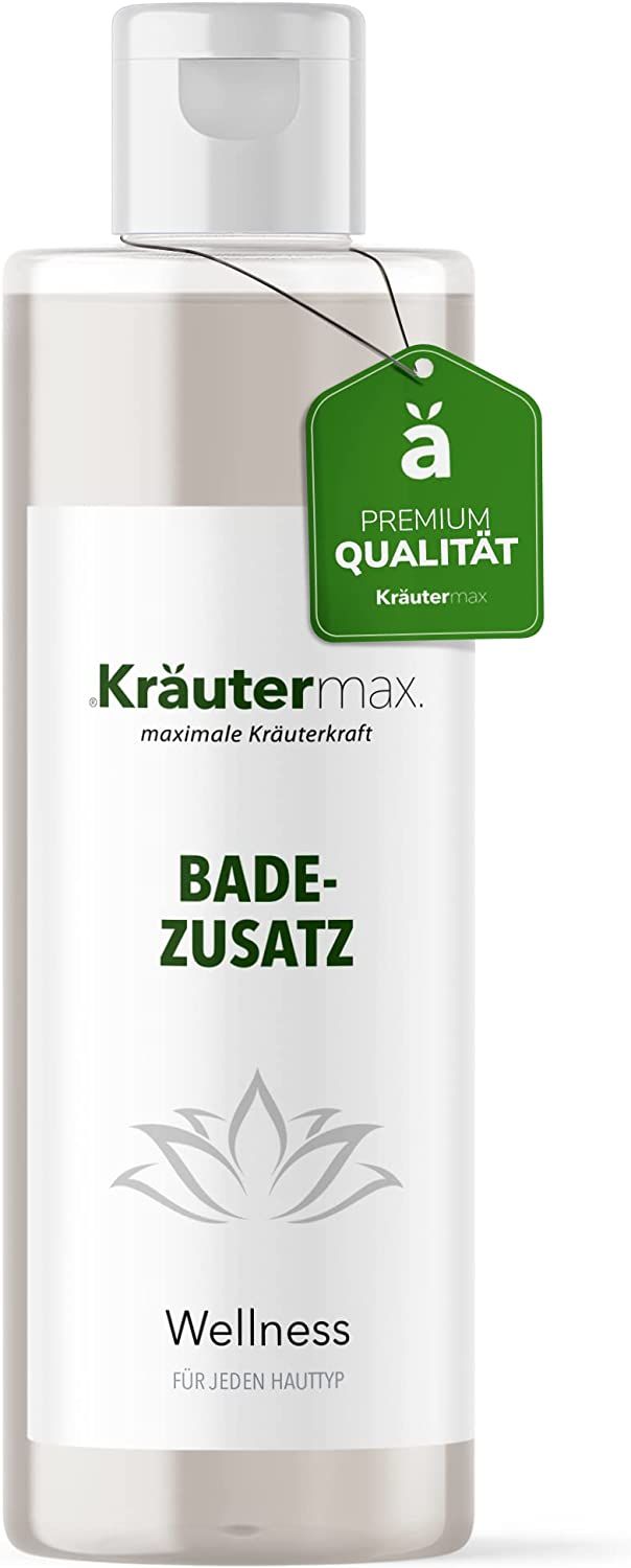 Kräutermax Badezusatz Wellness mit Bisabolol, Weizenprotein und Meersalz