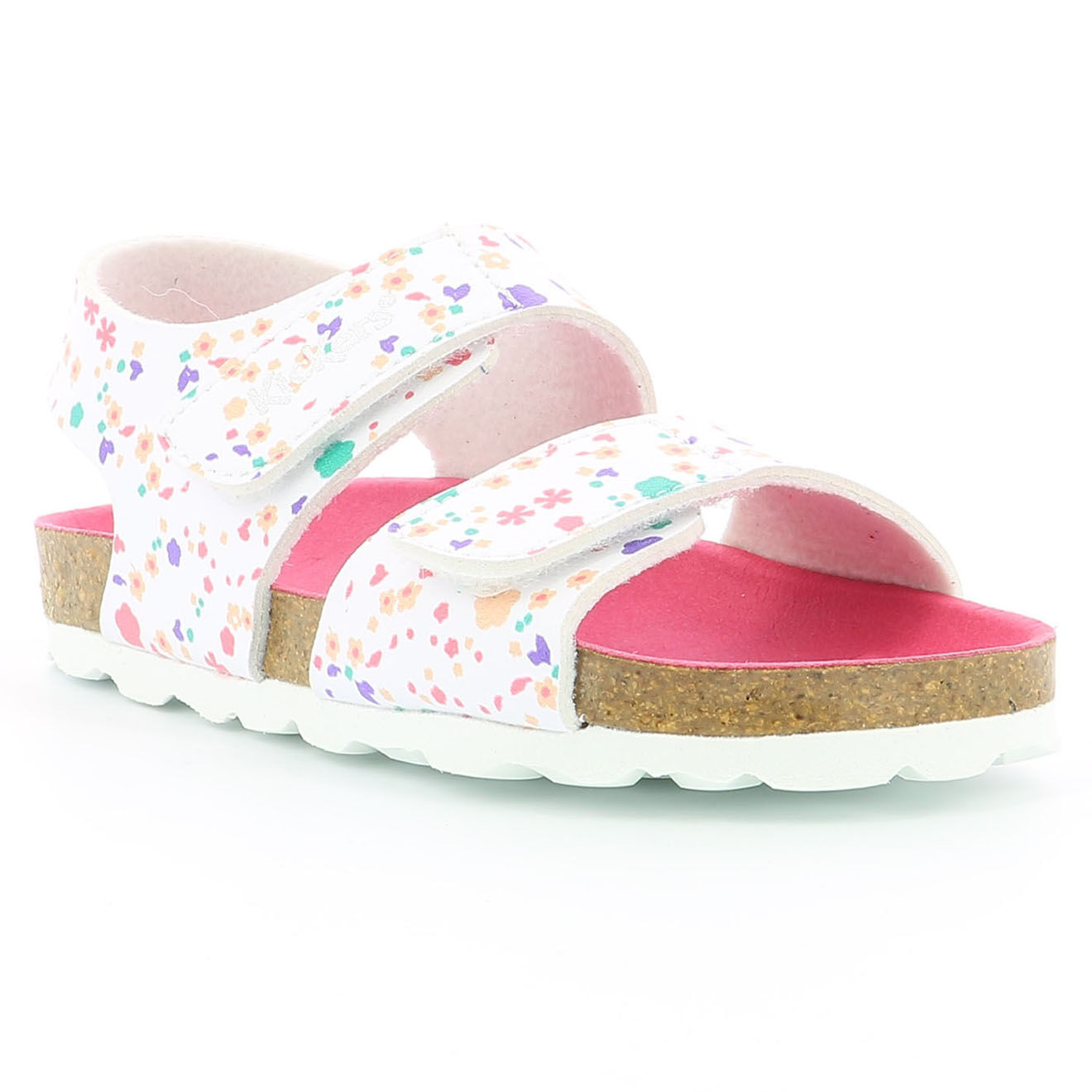 Kickers Sandales en Cuir Summerkro blanc blossom