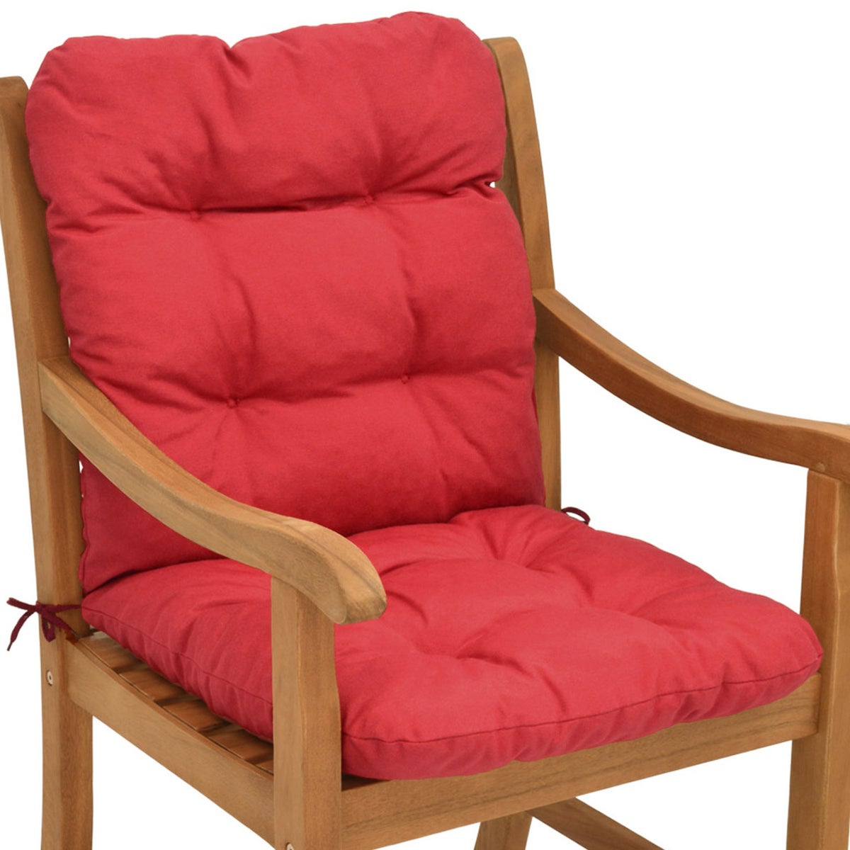 Beautissu Flair NL Lage Rugstoel 100x50x8cm Rood