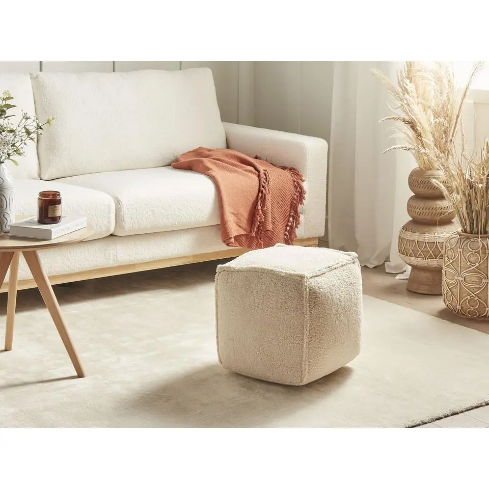 ALIPUR - Poef - Lichtbruin - Polyester