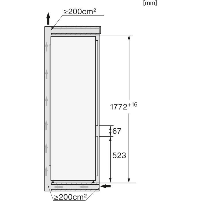 Miele Einbau-Kühl- Gefrierkombination KF 7731 E