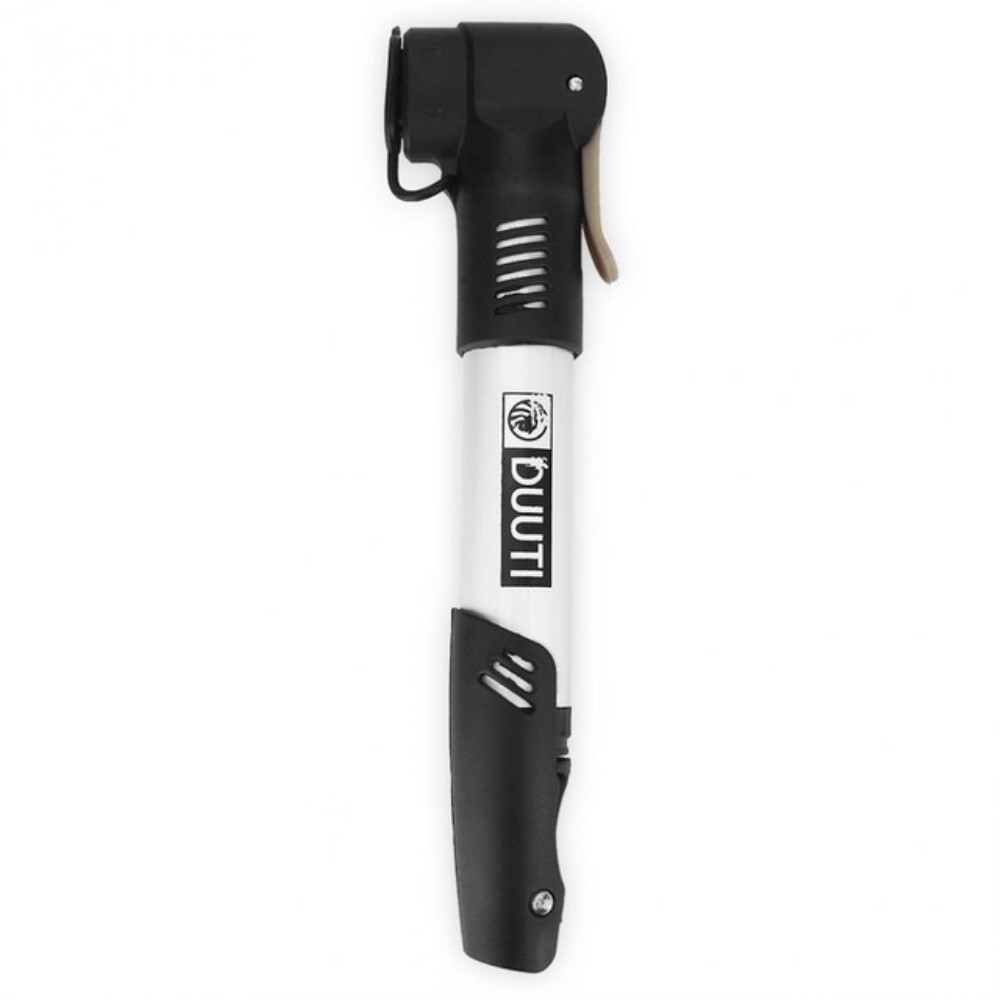 Fahrrad Velo Mini Luftpumpe Presta / Schrader Wendeventil   Montagevorrichtung - Schwarz