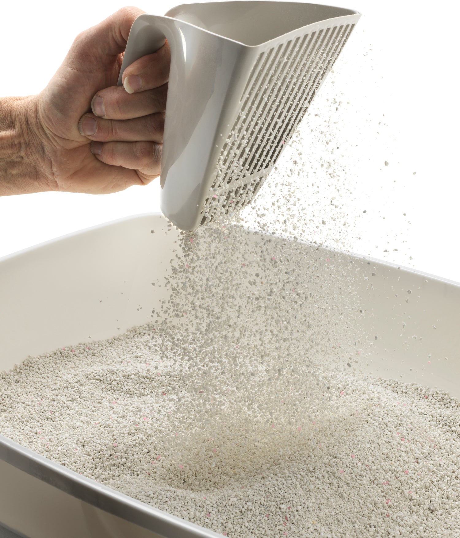 Moderna kattenbakschep Scoop & Sift grijs