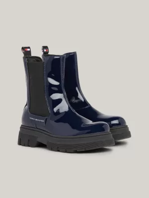 Botas Chelsea envernizadas