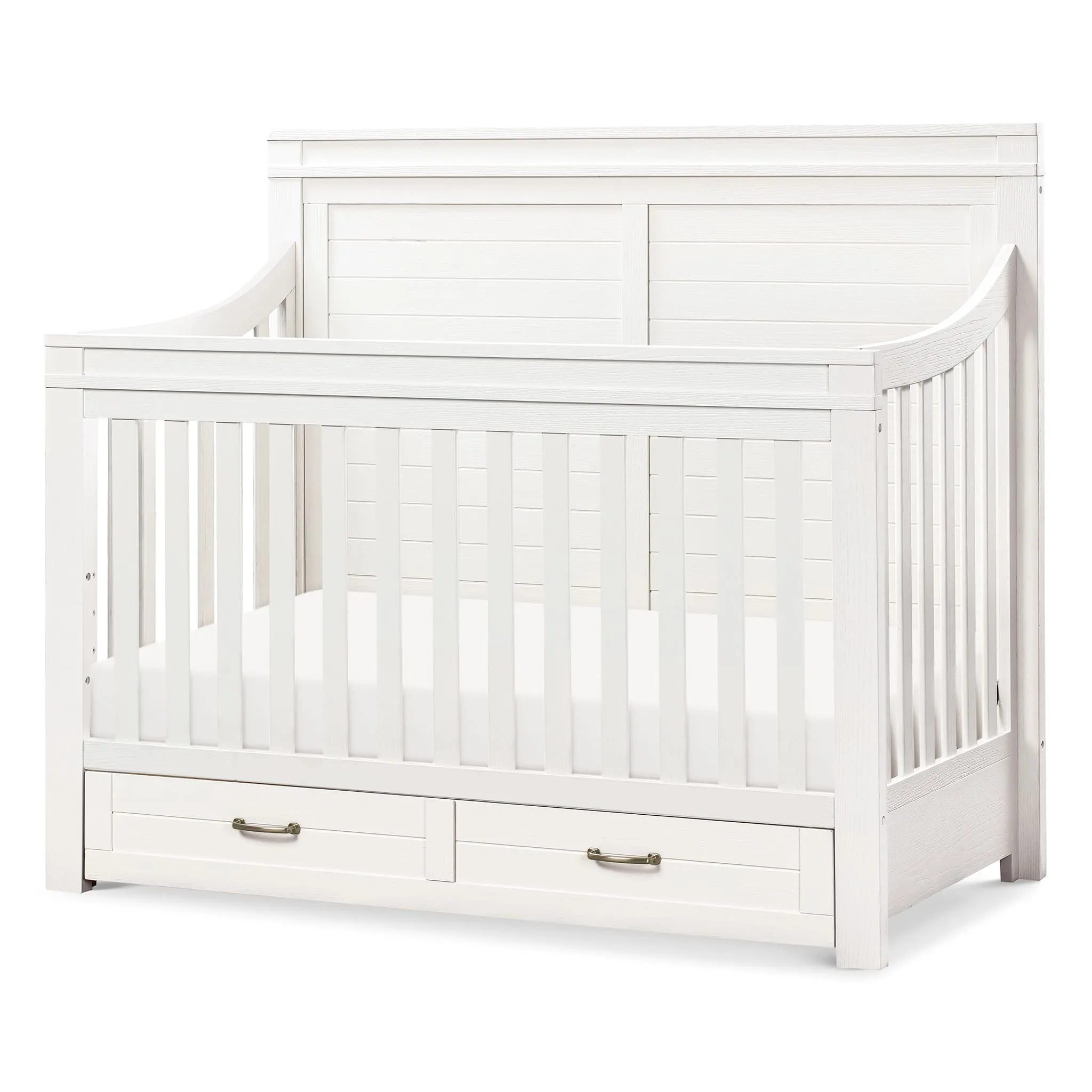 Million Dollar Baby Couchette Convertible 4 en 1 Wesley Farmhouse - Blanc Héritage