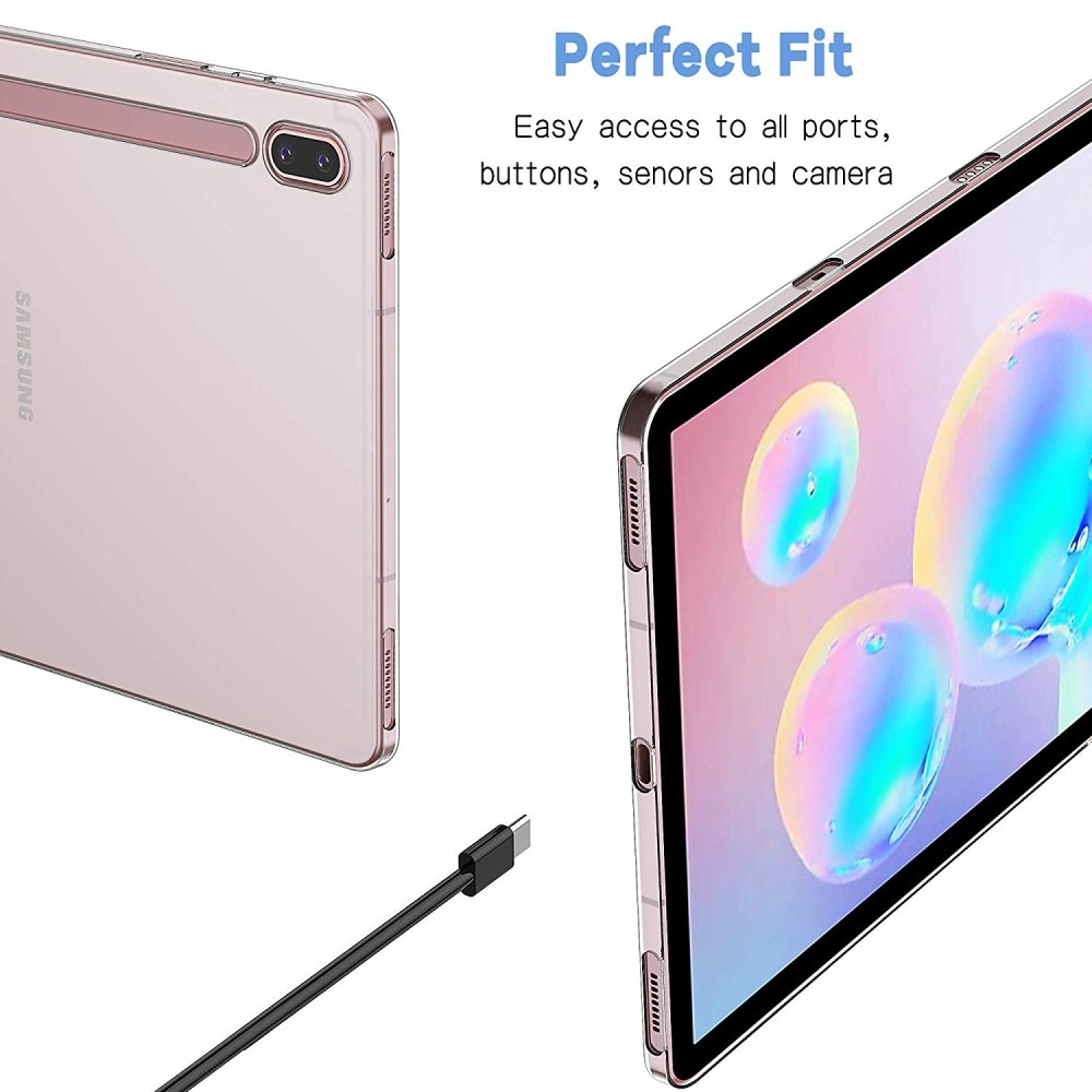 Samsung Galaxy Tab S6 Gummi Case Hülle - Transparent