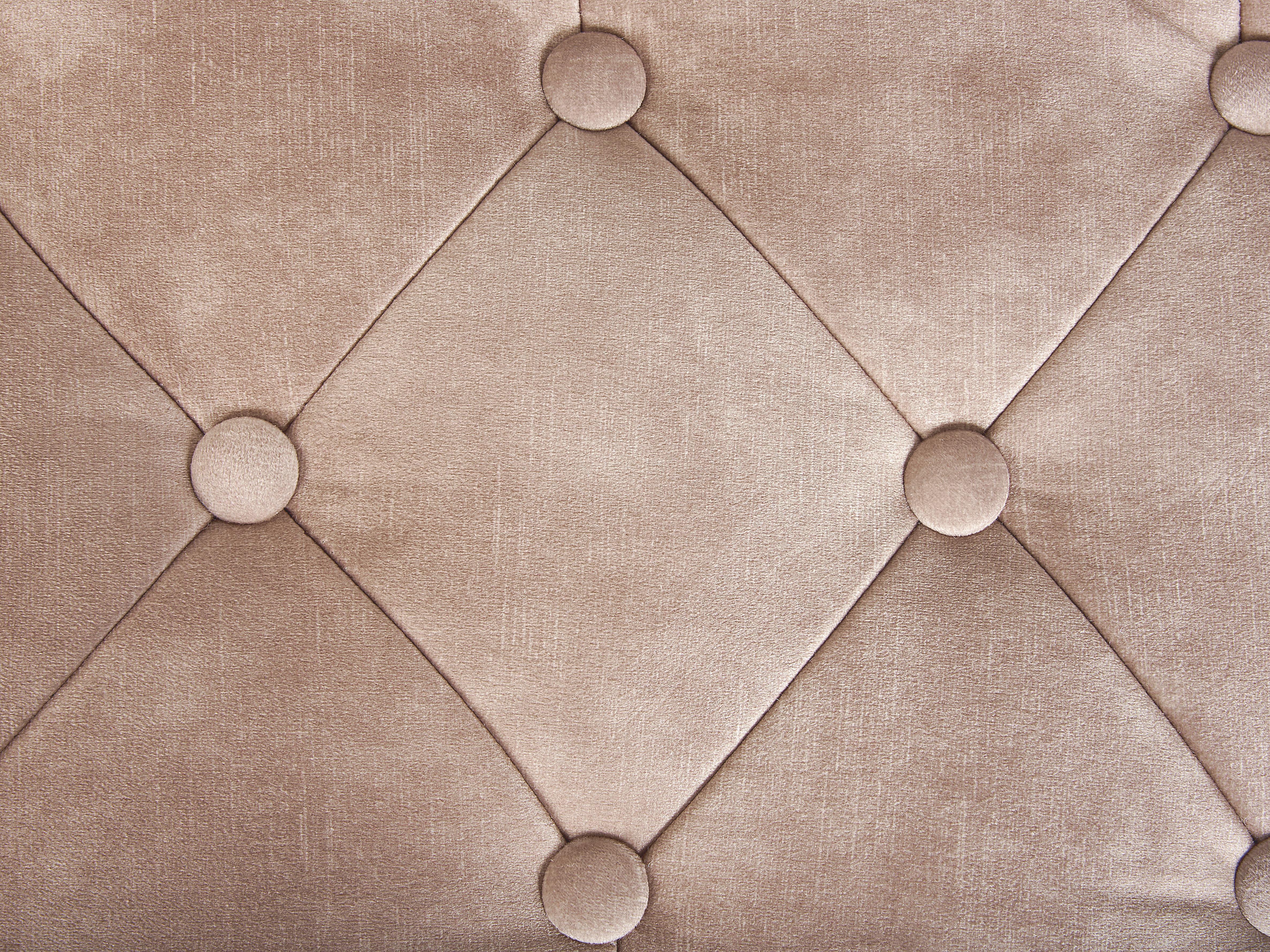 Bankje ROSEVILLE Fluweel Taupe