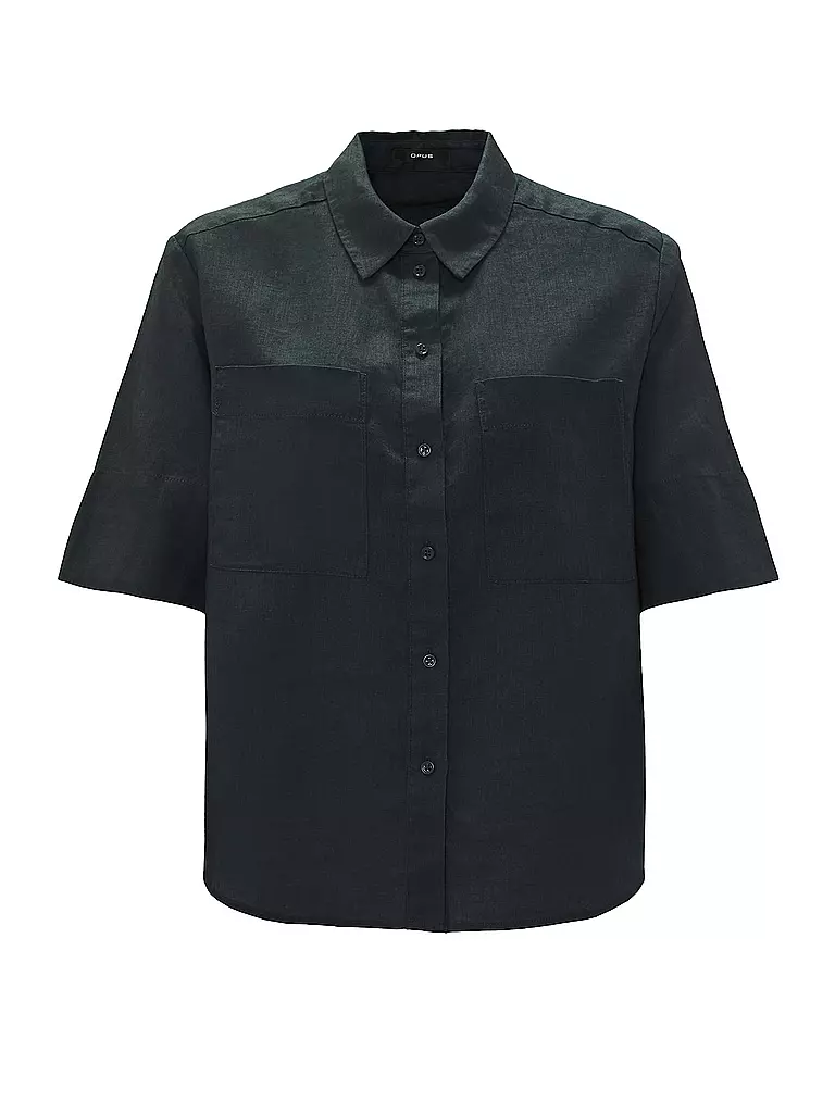 OPUS Leinenbluse FILALIA petrol