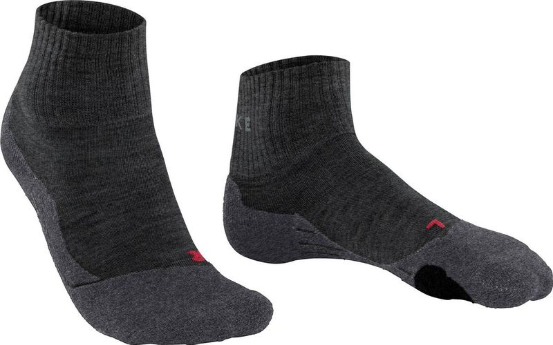 FALKE TK2 Explore Short Trekking Sokken - Asfalt Grijs - Kort