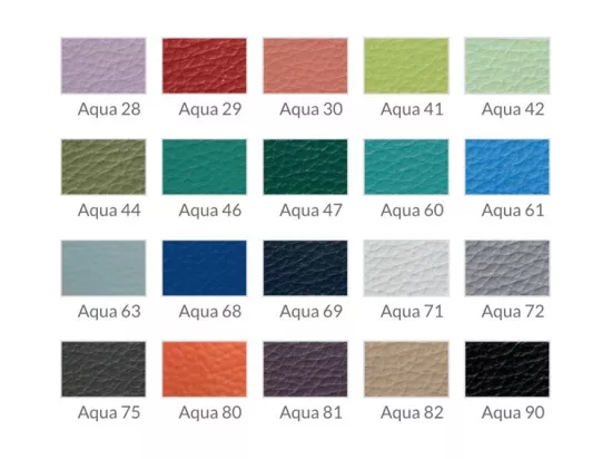 Canapé 3 places contemporain cuir capitonné et bois noyer Kila-Couleur Aqua 26 Violet