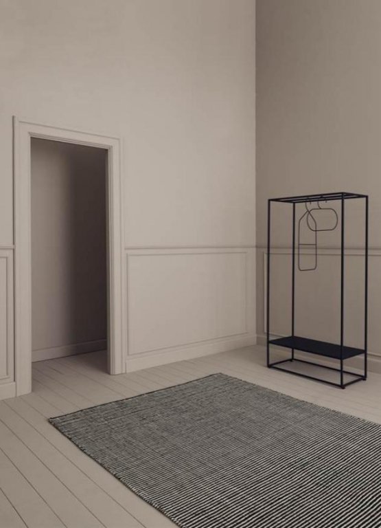 Linie Design Ajo vloerkleed 140x200 zwart