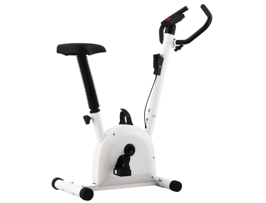 VIDAXL - Vélo d'appartement avec résistance à courroie blanc