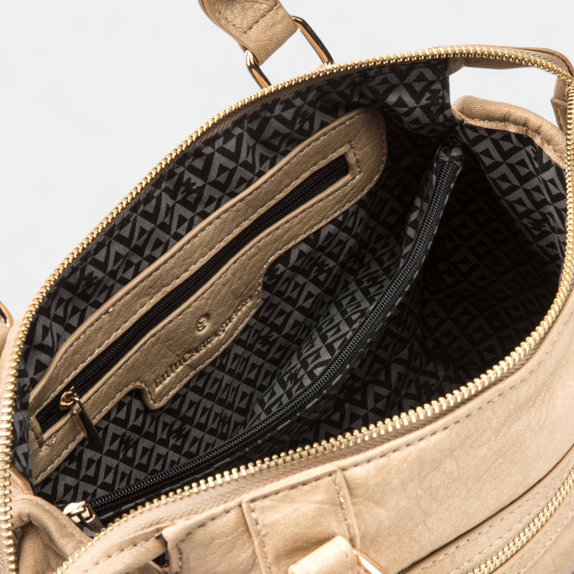 Sac à main beige