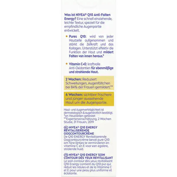 Q10 Energy Anti-Falten Augenpflege
