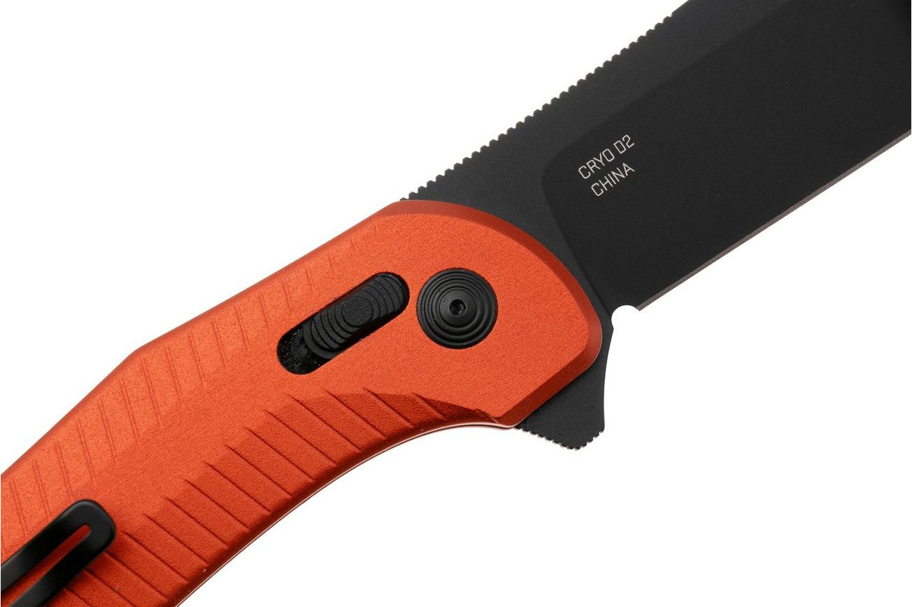 SOG Diverge XR 12-02-07-43, Black PVD D2, Burnt Orange Aluminum zakmes