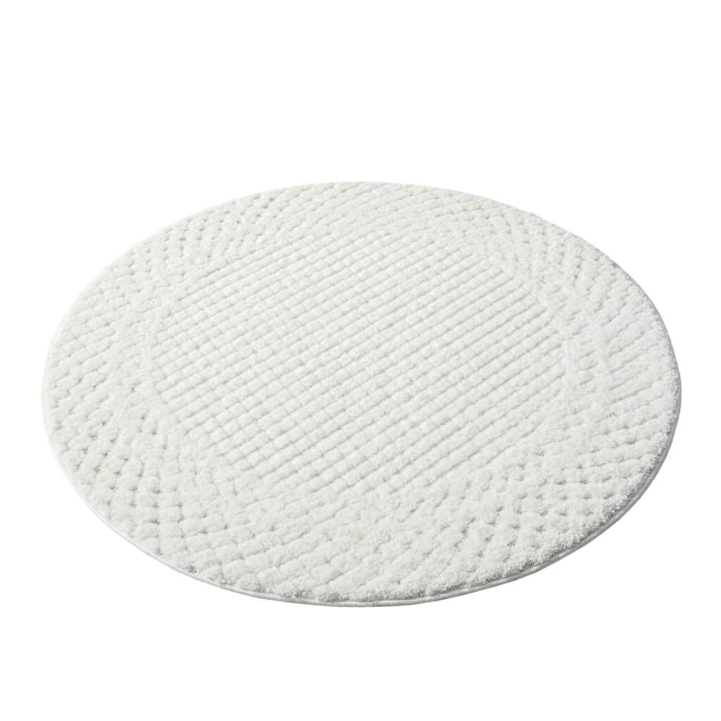 Carpet City Hochflor-Teppich »FOCUS627« rund 20 mm Höhe Boho-Teppich, Hochtief-Muster/ 3D-Effekt, für Wohnzimmer, Schlafzimmer