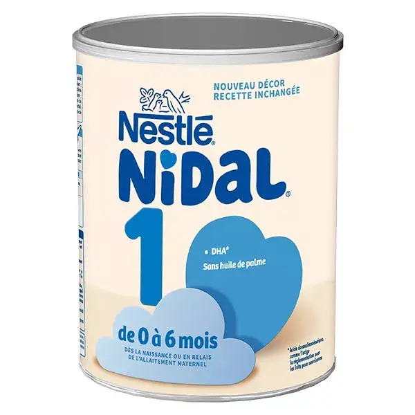 Fórmula Infantil Nidal 1ª Etapa 0-6 meses 800g