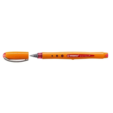 Tintenroller - STABILO worker+ - fein - Einzelstift - rot