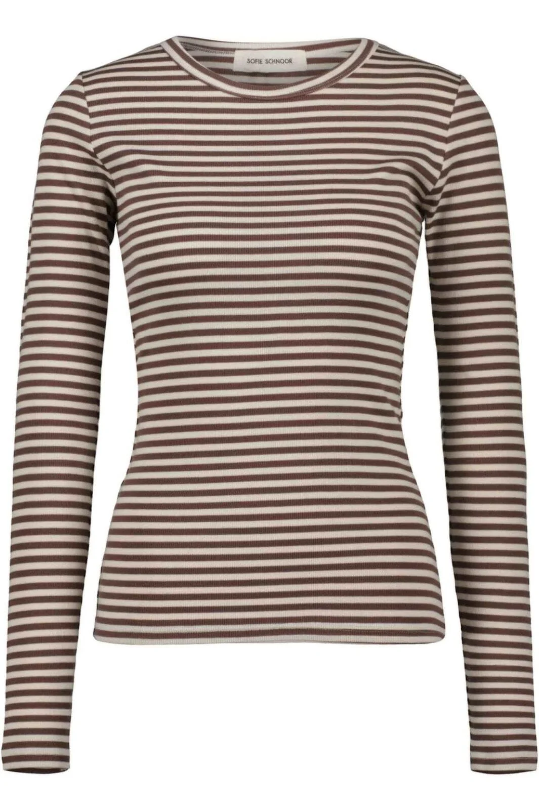 Sofie Schnoor T-Shirt Long Sleeve 7113 brown striped