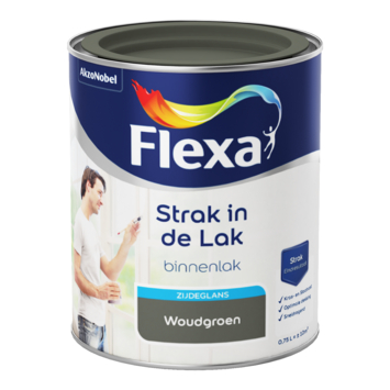 Flexa Strak in de Lak binnenlak zijdeglans woudgroen 750 ml