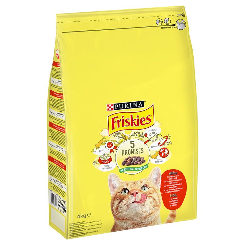 Friskies bœuf, poulet & légumes