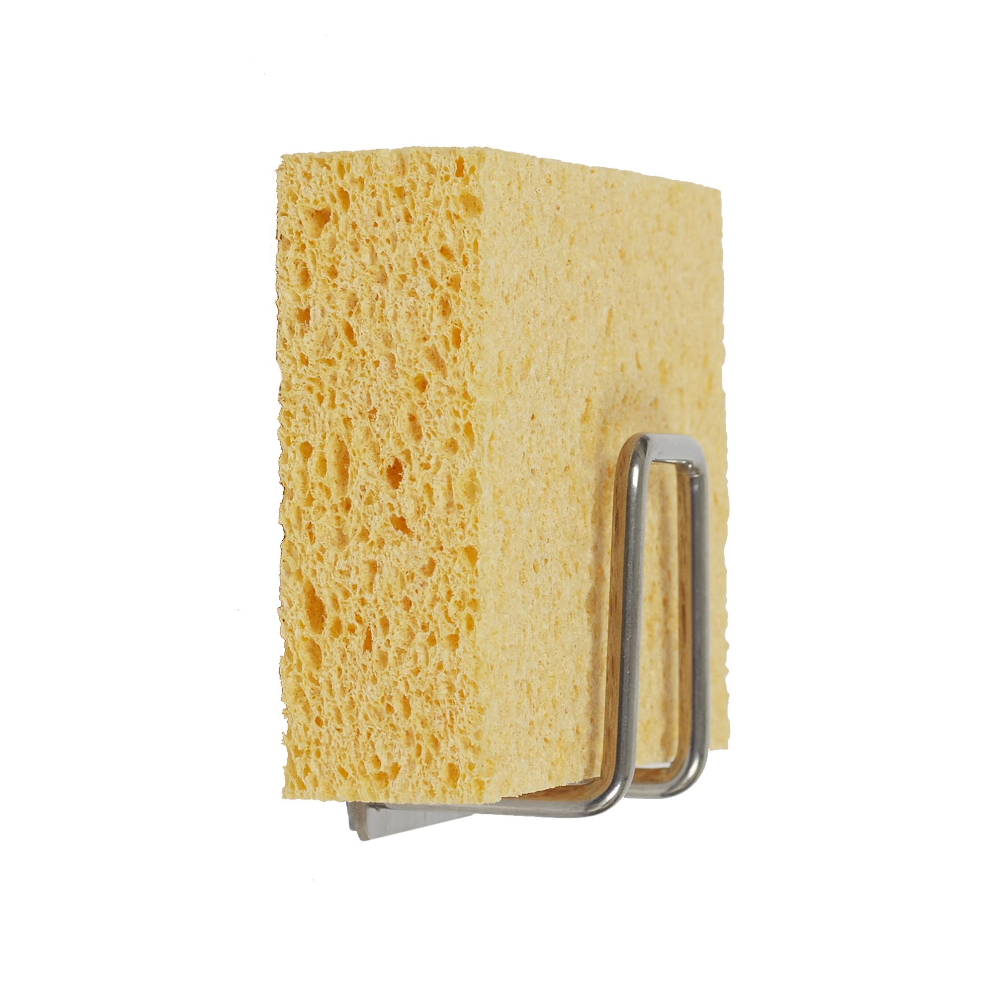 SUPPORT EPONGE ADHESIF INOX 4X4X3CM