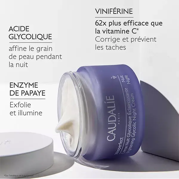 Creme Noturno Glicólico Vinoperfect da Caudalie 50ml