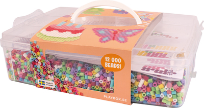 Playbox Hobbyveske med Rørperler Happy Mix 12000 Stk