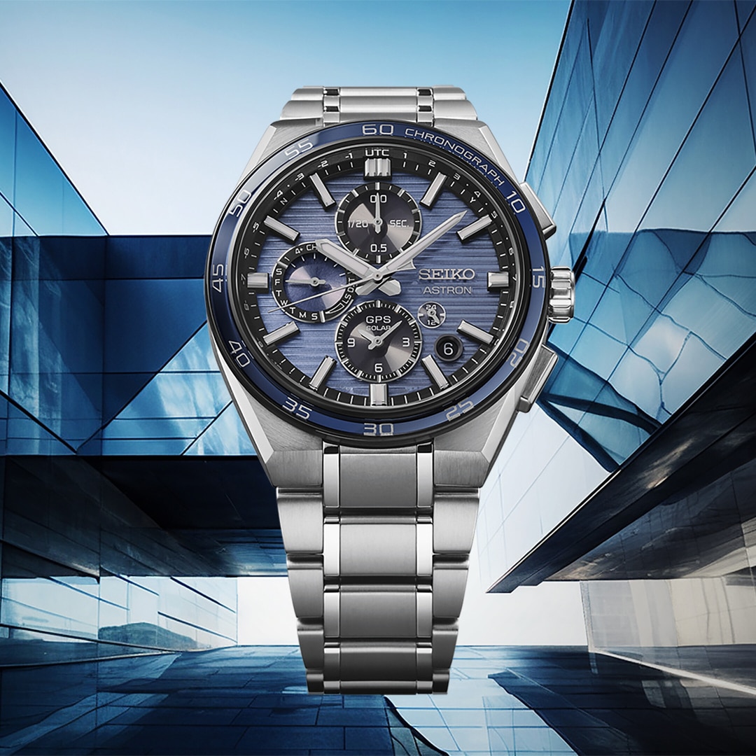 Seiko Astron 5X GPS Solar Dual Time Chronograph 44