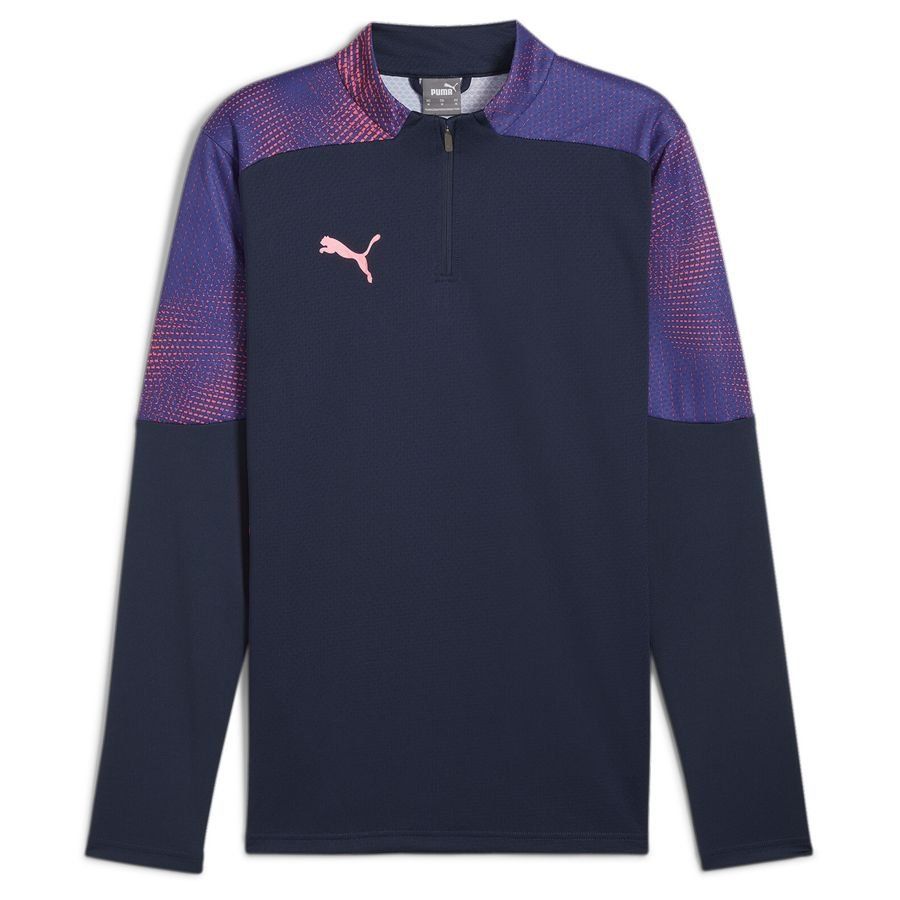 PUMA Maillot d'Entraînement IndividualFINAL Fermeture Éclair 1/4 - Club Navy/Dark Amethyst