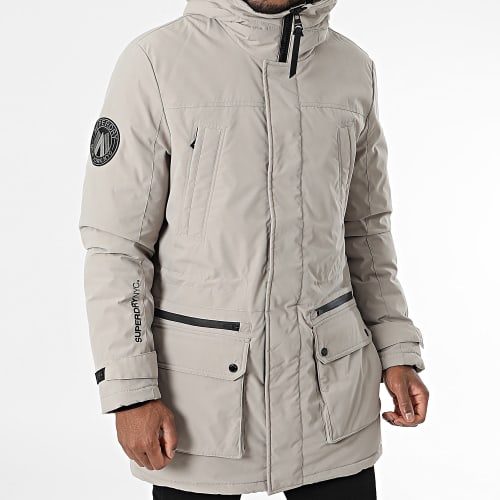 Parka Capuche City Beige Taupe