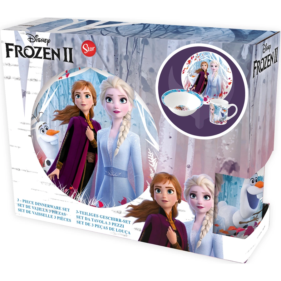 p:os Frühstücksset Frozen, 3tlg aus Keramik