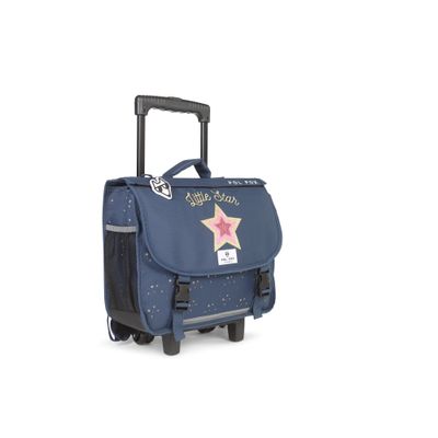 Cartable réversible à roulettes Star Blue - 38 cm - 2 compartiments - bleu - Pol Fox