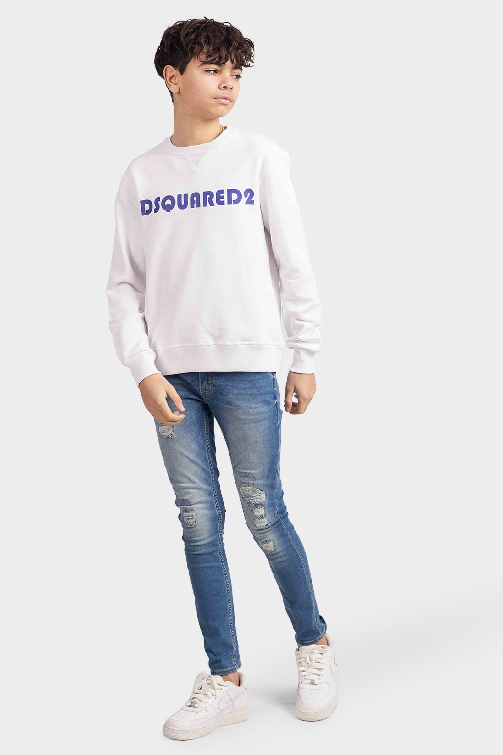 Dsquared2 Relax Felpa Sweater Kids Wit