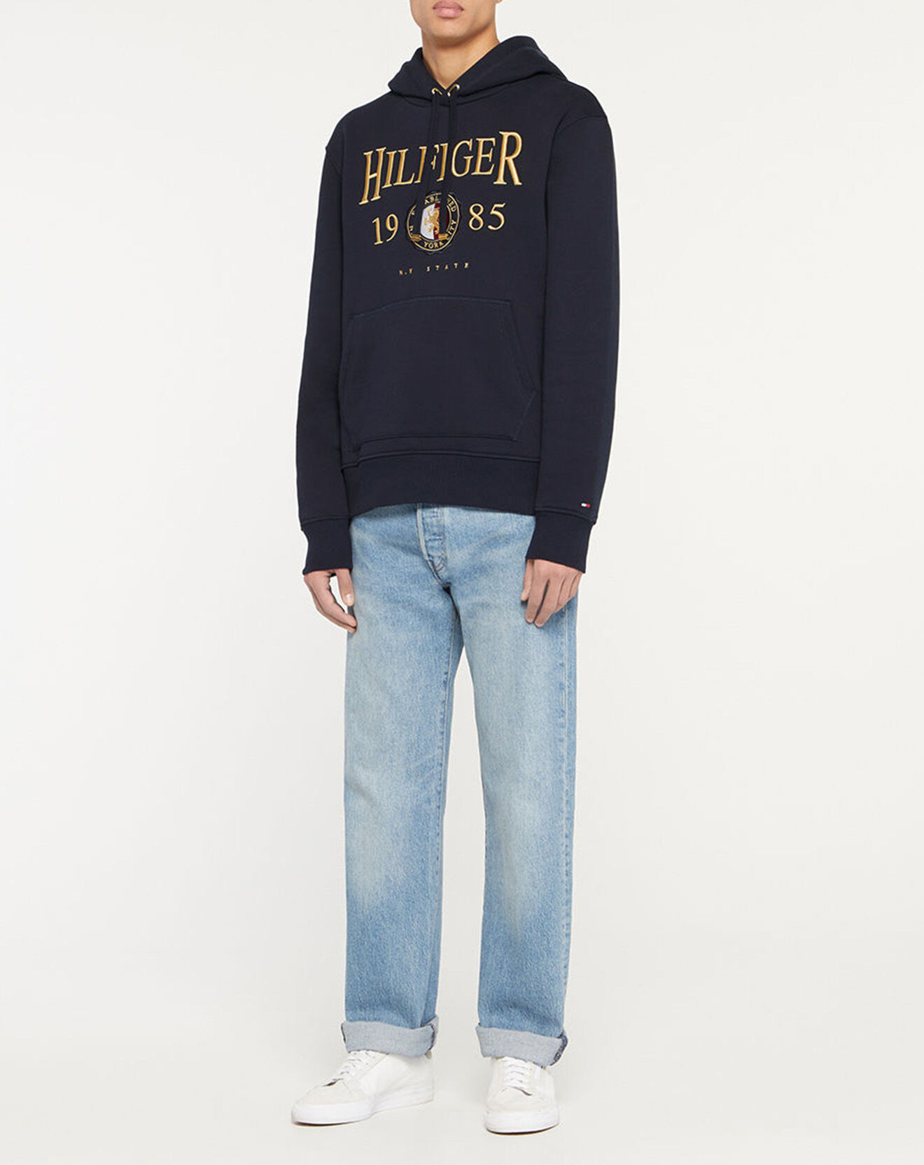 Tommy Hilfiger Sweat à capuche Icon Brodé bleu marine
