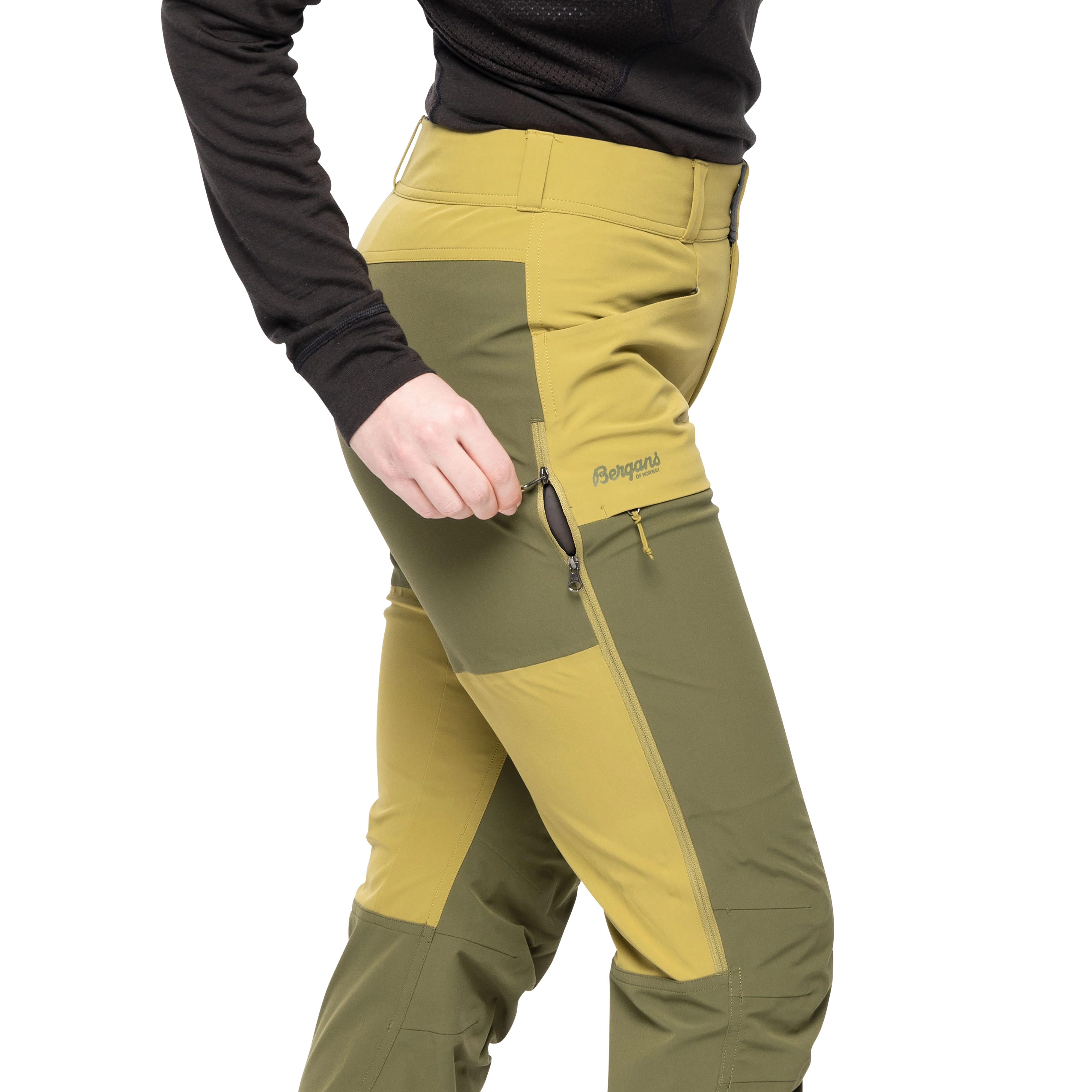Bekkely Hybrid W Pants Olive Green / Dark Olive Green