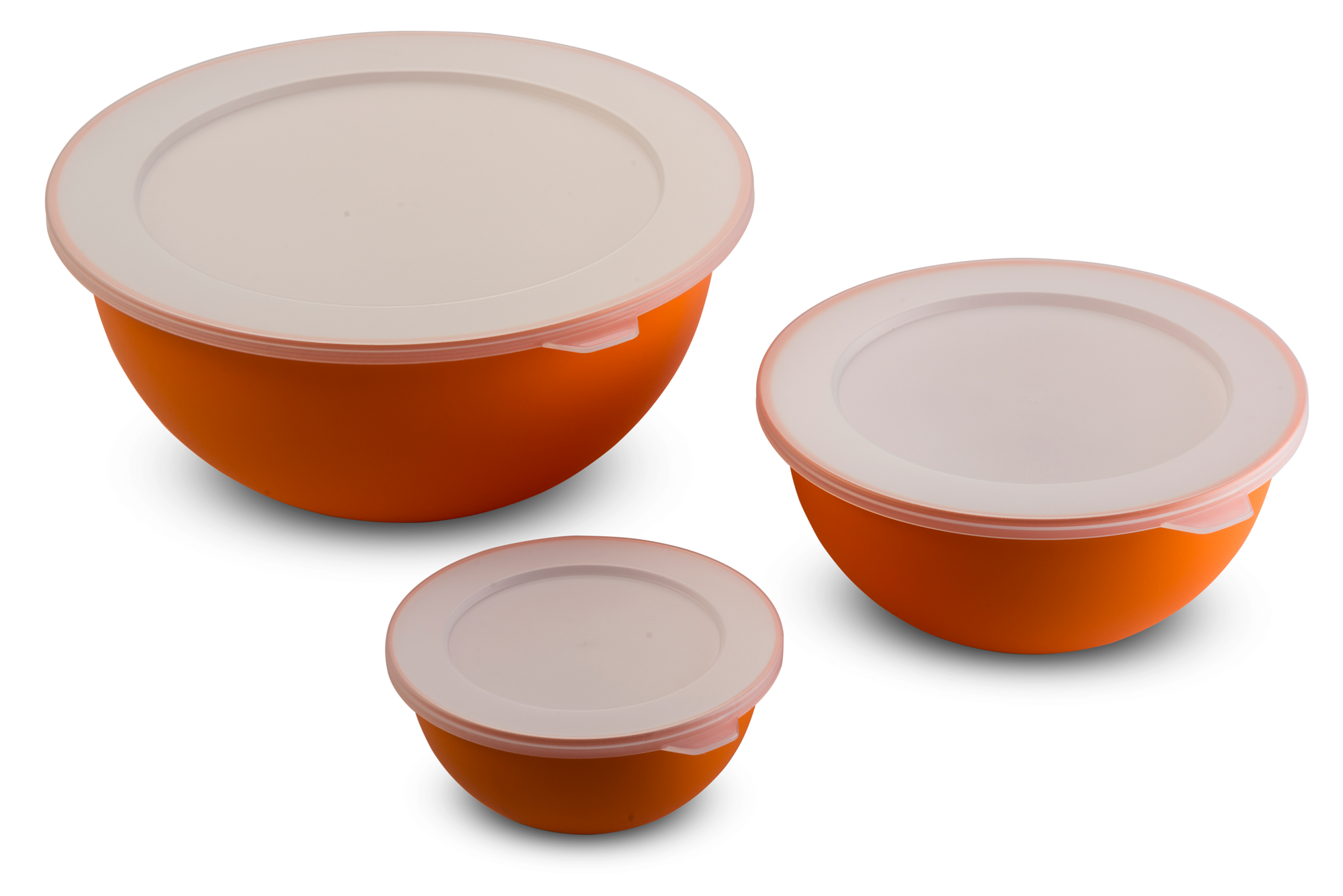 Omada Schüsselset mit Deckel 3teilig orange