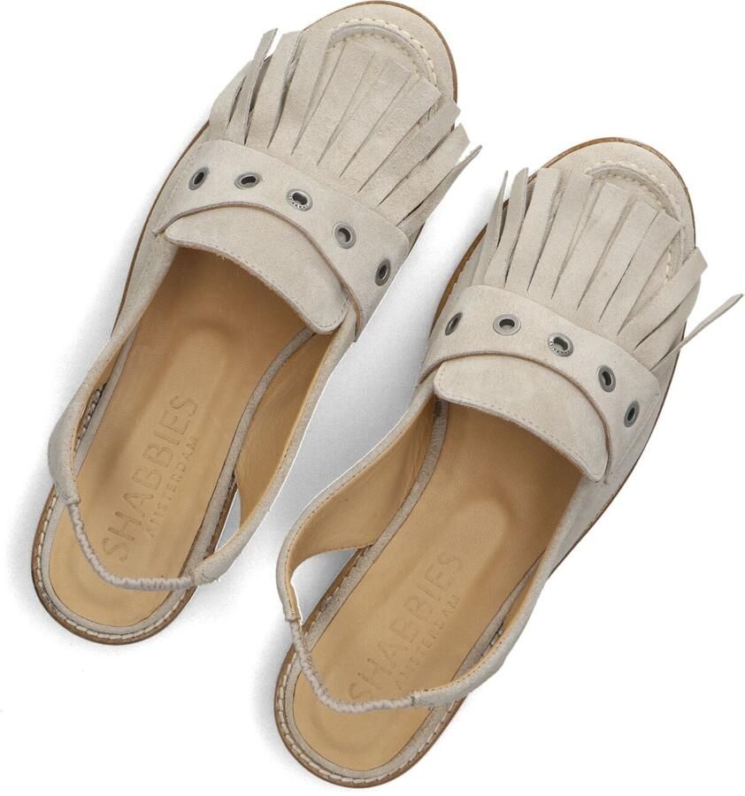 SHABBIES Slingbacks Dames Fes Maat: 39 Materiaal: Suède Kleur: Beige