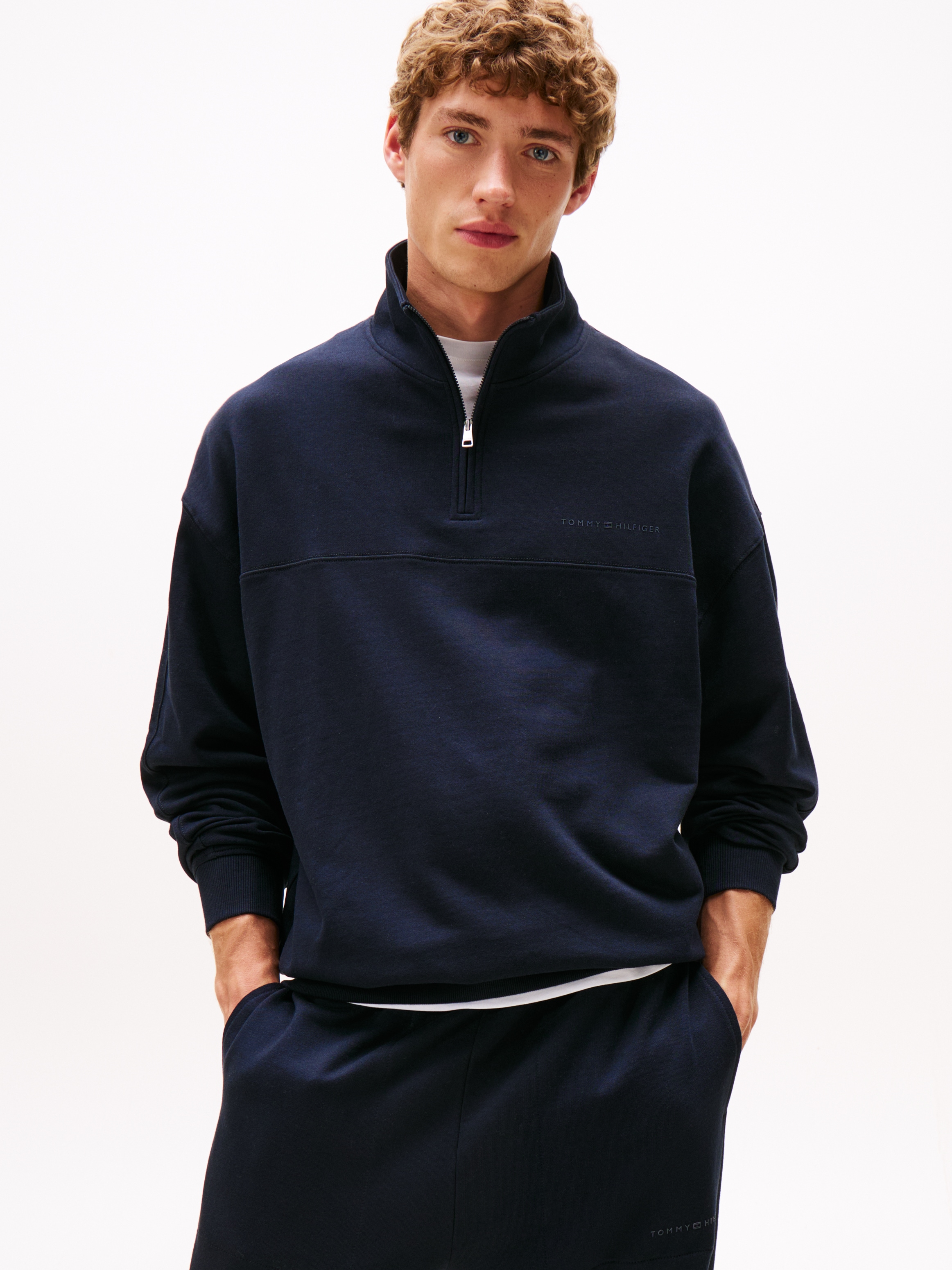Tommy Hilfiger Underwear Sweatshirt »HALF ZIP«, Troyer, Baumwollmix