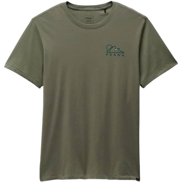 T-shirt PRANA EVERYDAY SIGNALS SS TEE M RYE GREEN