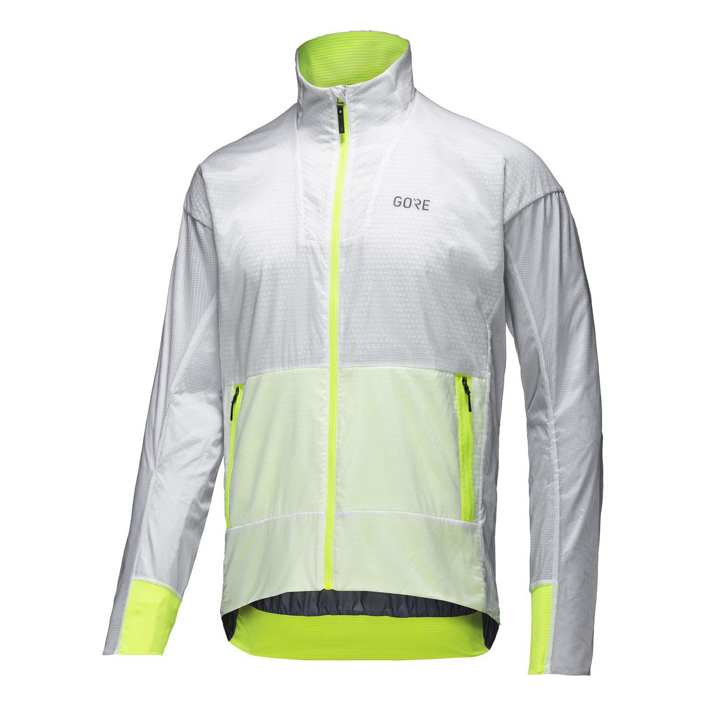 gore drive jacket 576 100843 white neon yellow
